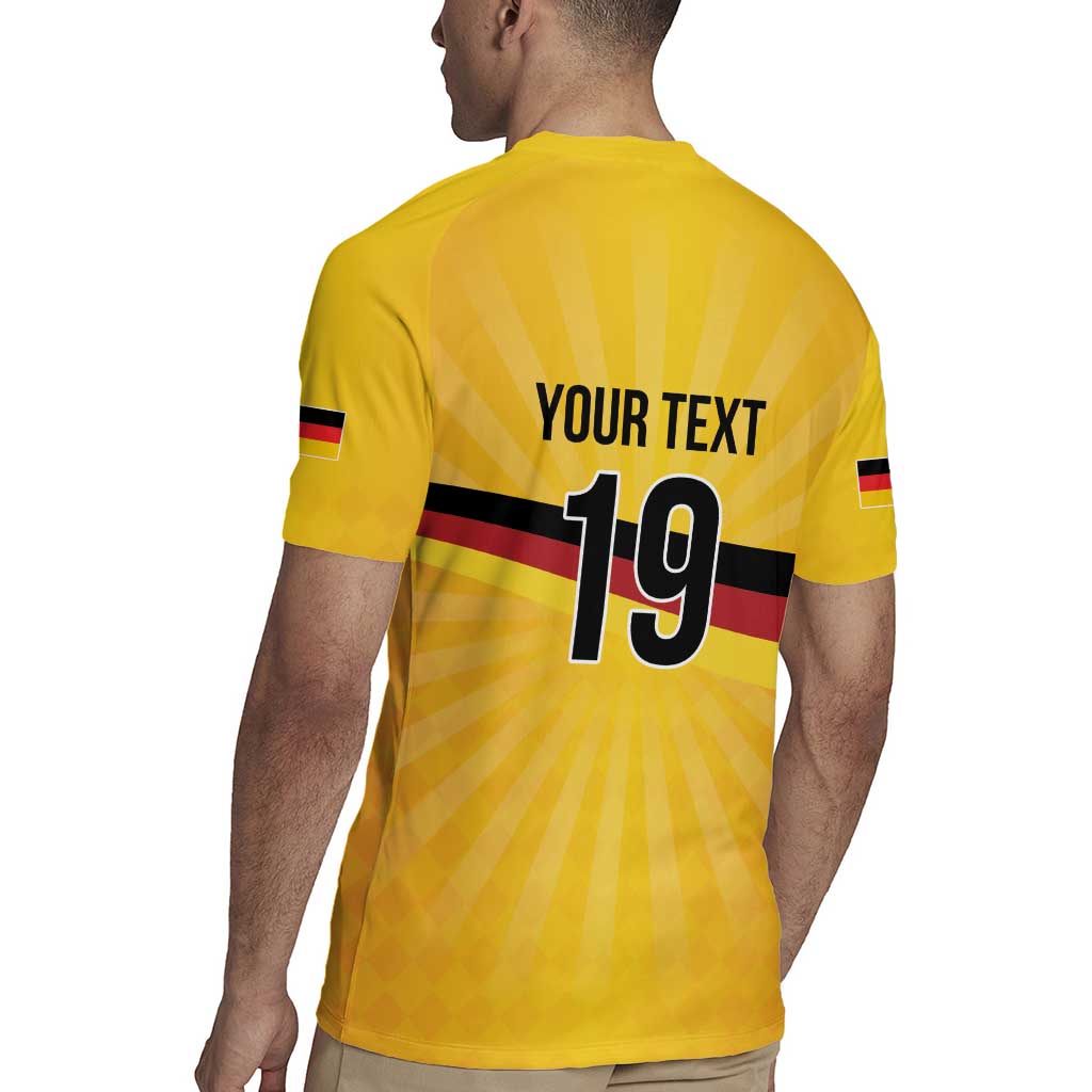 Custom Germany Heritage Eagle Rugby Jersey German Eagle with Flag Design - Wonder Print Shop