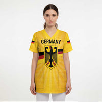 Custom Germany Heritage Eagle Scrub Top German Eagle with Flag Design - Wonder Print Shop