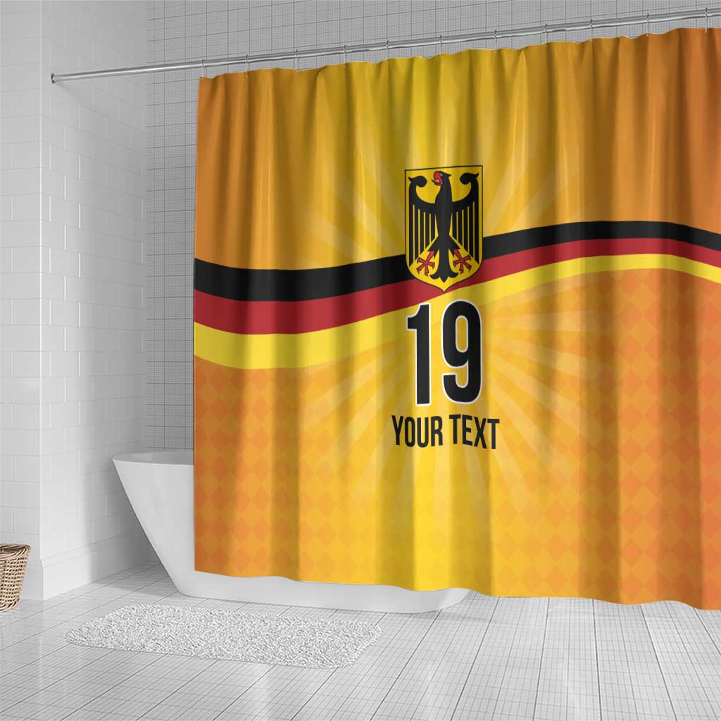 Custom Germany Heritage Eagle Shower Curtain German Eagle with Flag Design - Wonder Print Shop