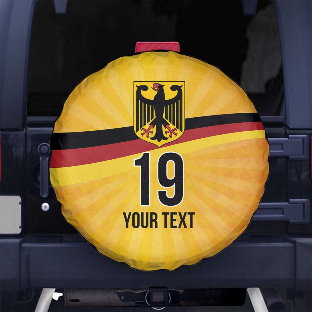 Custom Germany Heritage Eagle Spare Tire Cover German Eagle with Flag Design - Wonder Print Shop