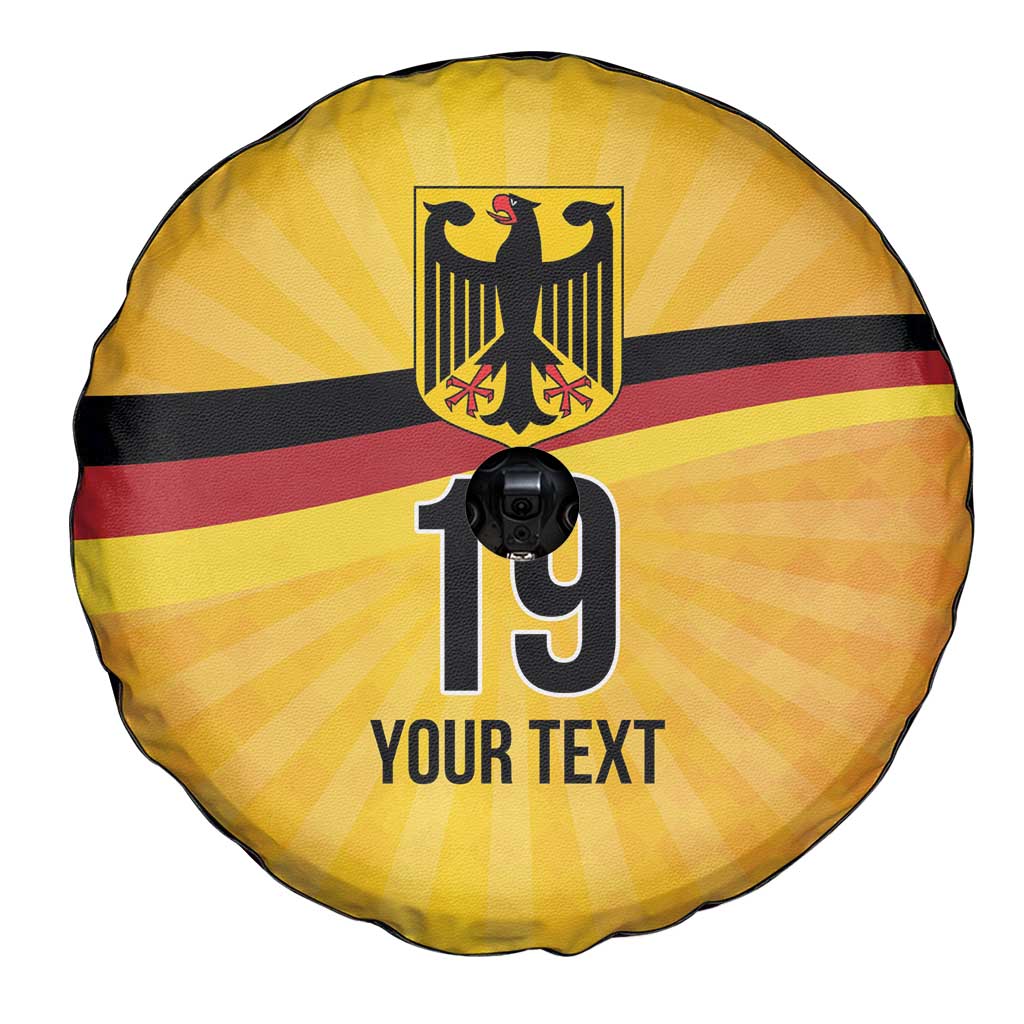 Custom Germany Heritage Eagle Spare Tire Cover German Eagle with Flag Design - Wonder Print Shop