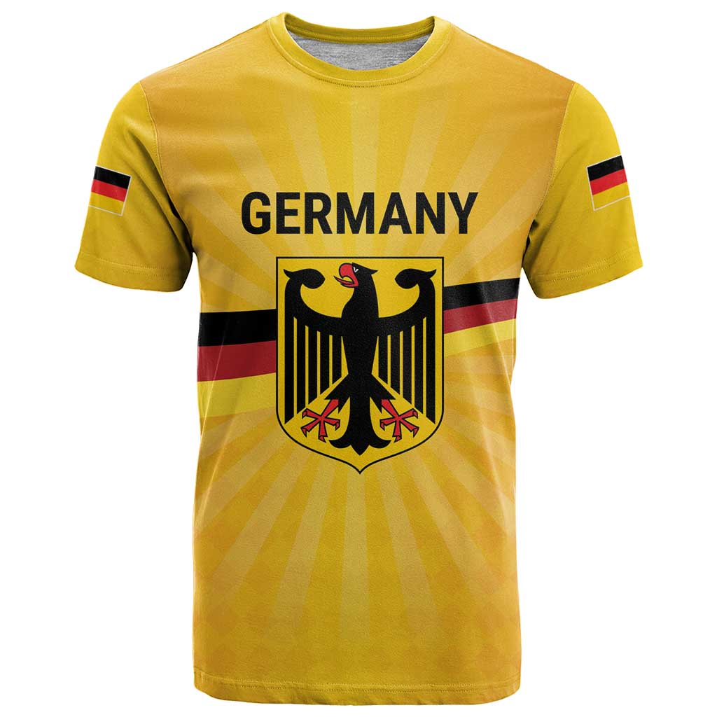 Custom Germany Heritage Eagle T Shirt German Eagle with Flag Design - Wonder Print Shop
