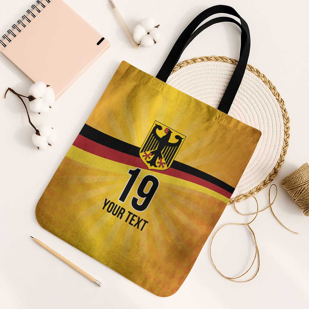 Custom Germany Heritage Eagle Tote Bag German Eagle with Flag Design - Wonder Print Shop