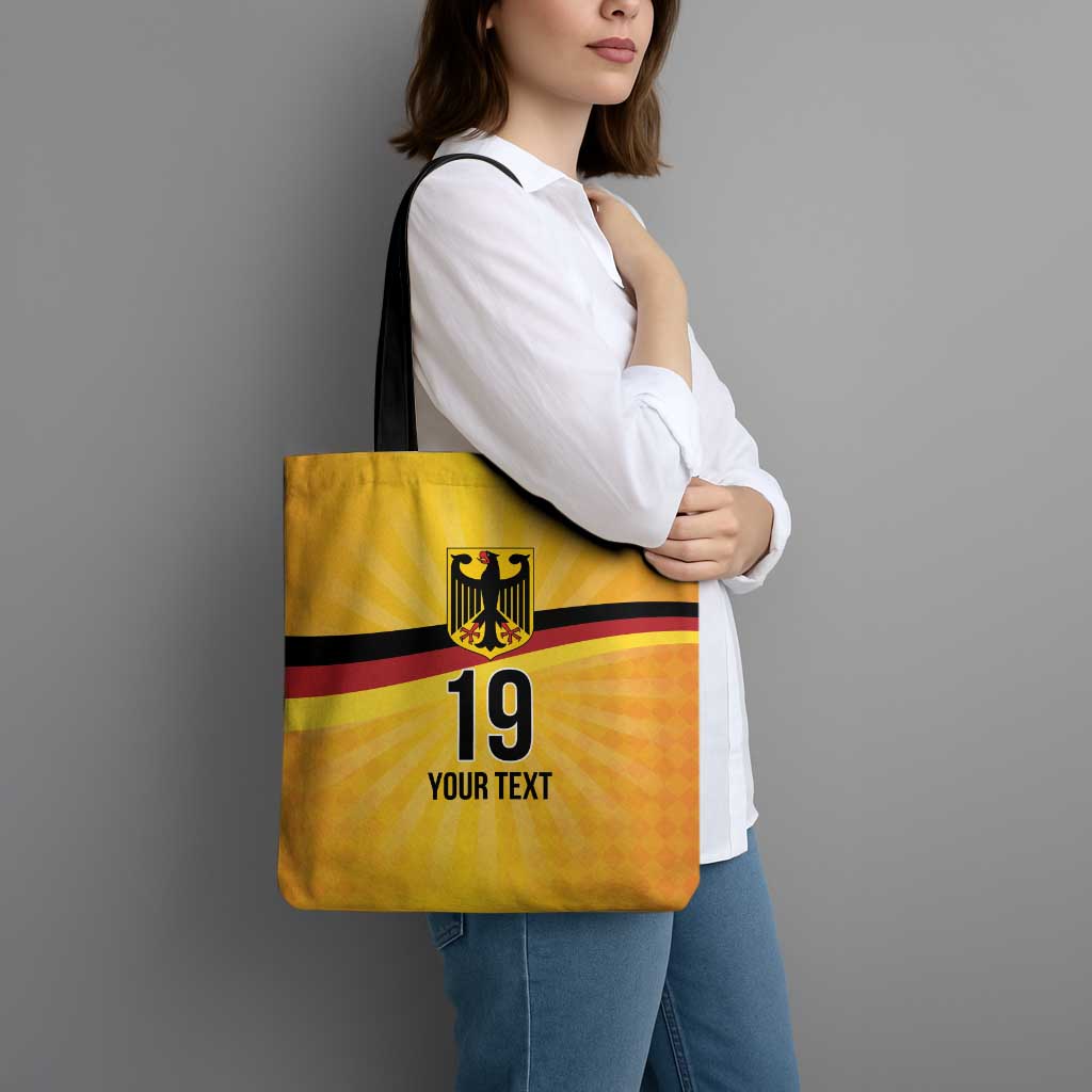 Custom Germany Heritage Eagle Tote Bag German Eagle with Flag Design - Wonder Print Shop