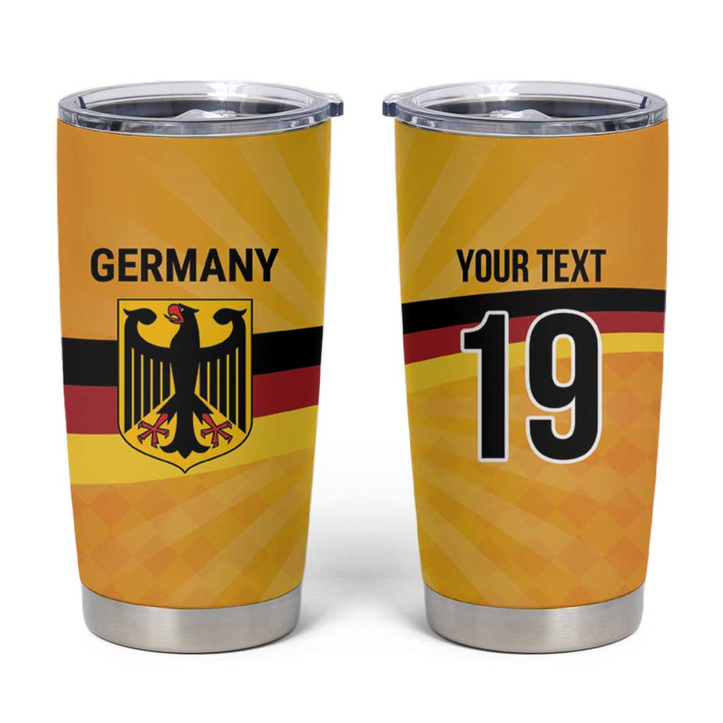 Custom Germany Heritage Eagle Tumbler Cup German Eagle with Flag Design - Wonder Print Shop