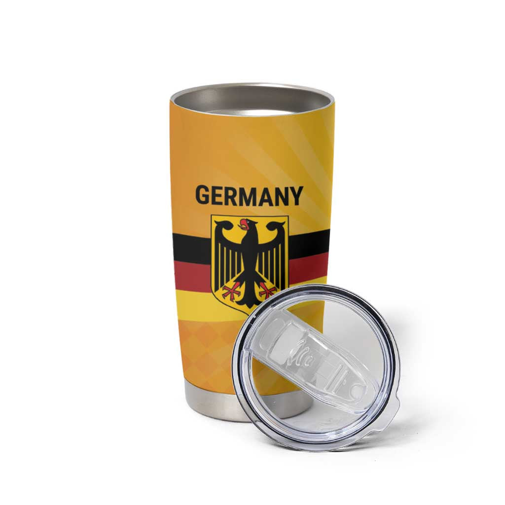 Custom Germany Heritage Eagle Tumbler Cup German Eagle with Flag Design - Wonder Print Shop