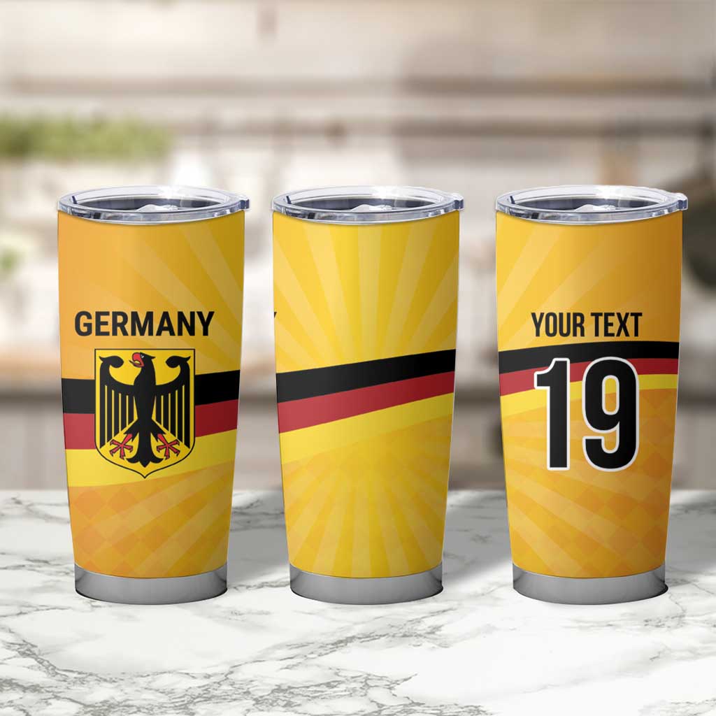 Custom Germany Heritage Eagle Tumbler Cup German Eagle with Flag Design - Wonder Print Shop