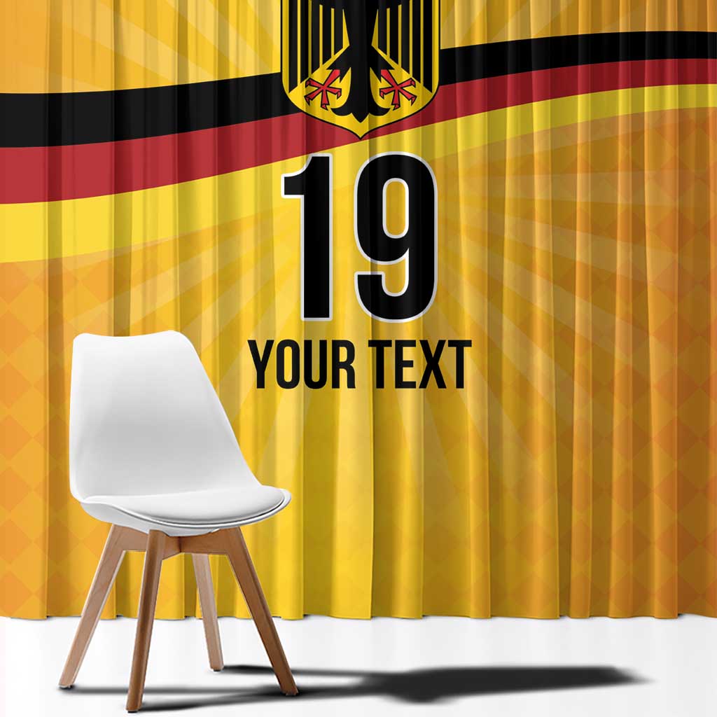 Custom Germany Heritage Eagle Window Curtain German Eagle with Flag Design - Wonder Print Shop