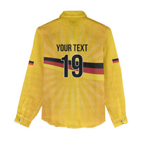 Custom Germany Heritage Eagle Women Casual Shirt German Eagle with Flag Design - Wonder Print Shop