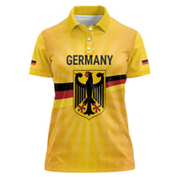 Custom Germany Heritage Eagle Women Polo Shirt German Eagle with Flag Design - Wonder Print Shop