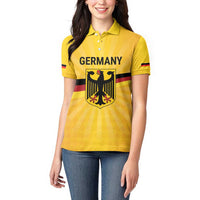 Custom Germany Heritage Eagle Women Polo Shirt German Eagle with Flag Design - Wonder Print Shop