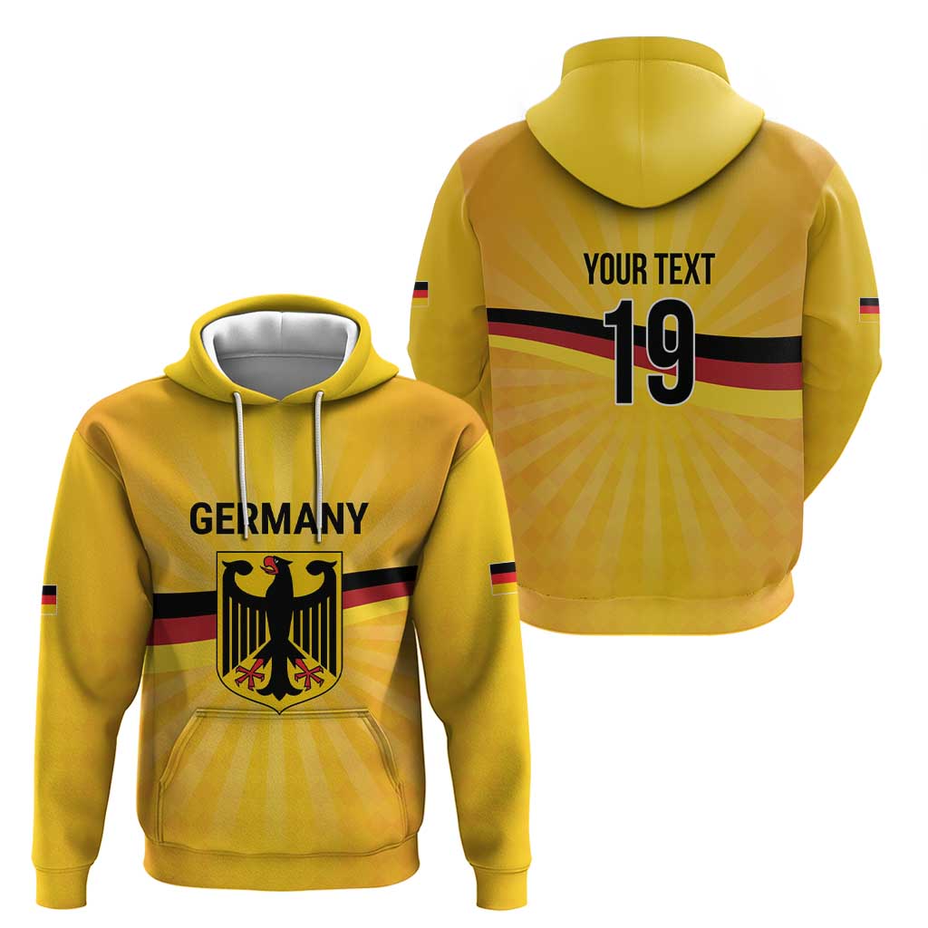 Custom Germany Heritage Eagle Zip Hoodie German Eagle with Flag Design - Wonder Print Shop