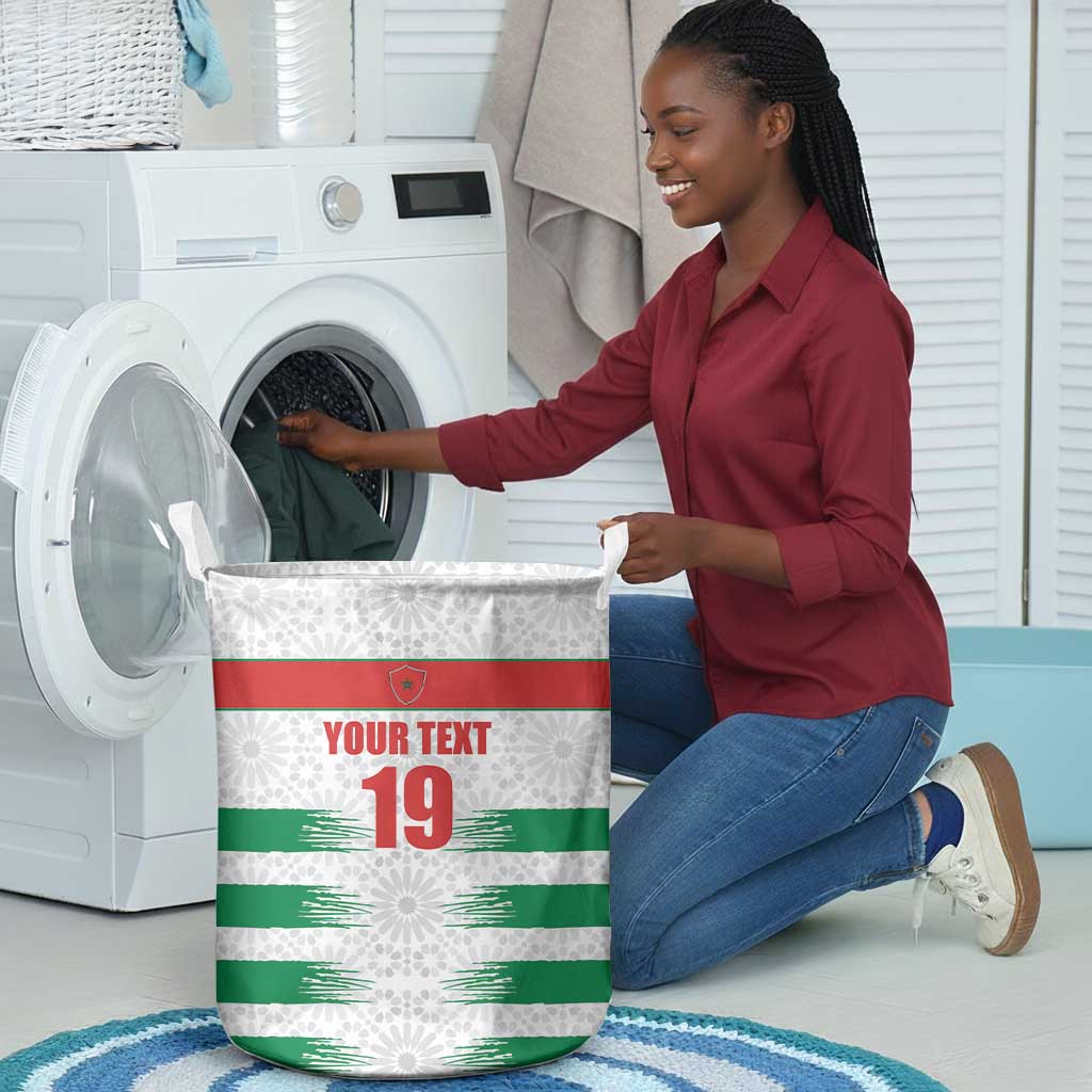 Custom Morocco Football Laundry Basket Road To Football Glory - Wonder Print Shop