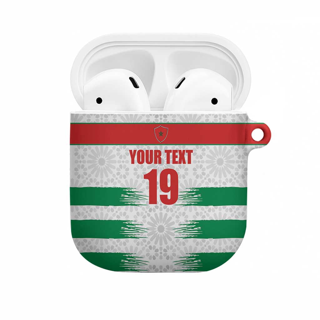 Custom Morocco Football AirPods Case Road To Football Glory - Wonder Print Shop