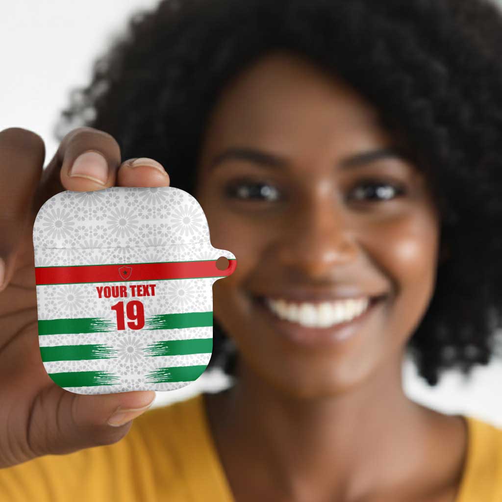 Custom Morocco Football AirPods Case Road To Football Glory - Wonder Print Shop