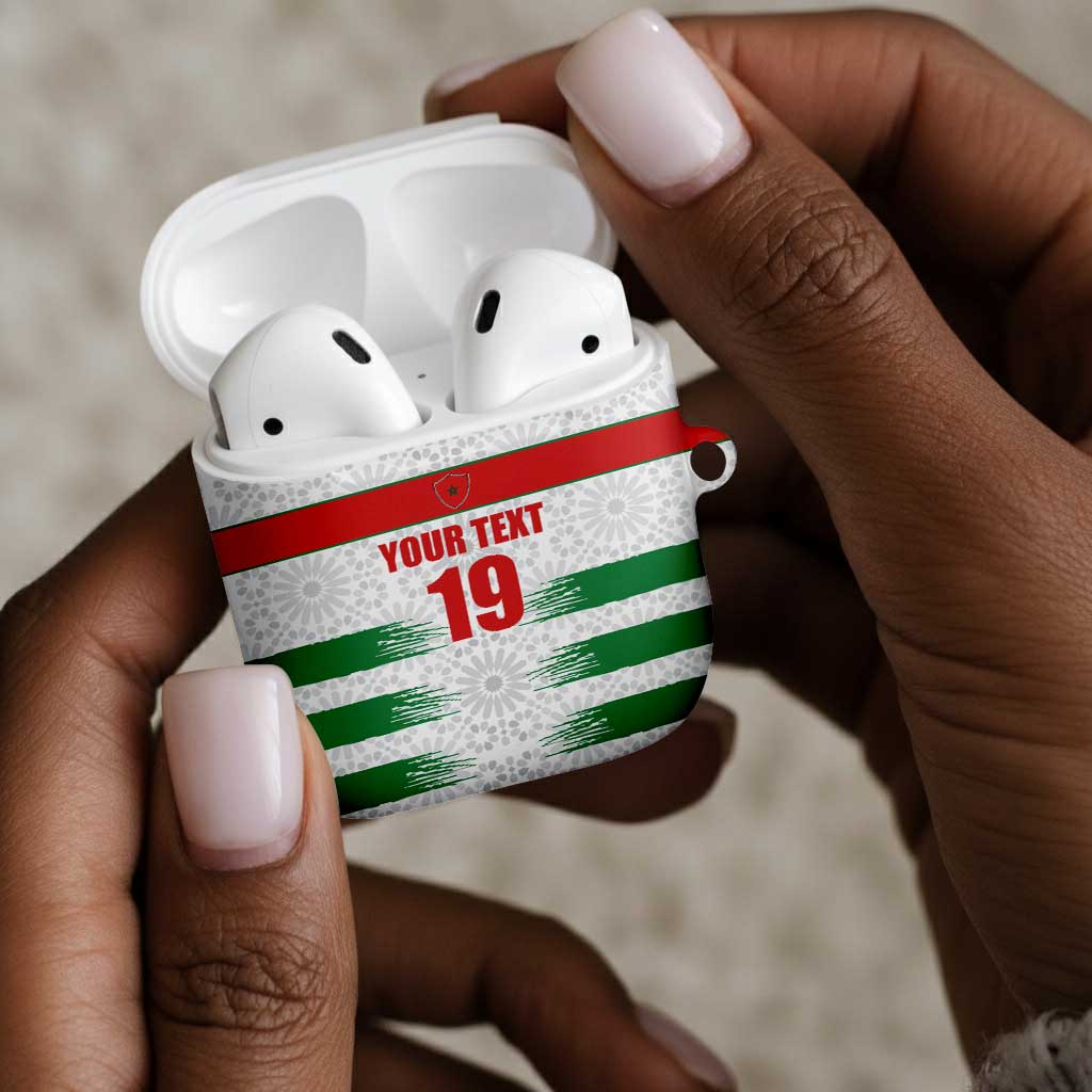 Custom Morocco Football AirPods Case Road To Football Glory - Wonder Print Shop
