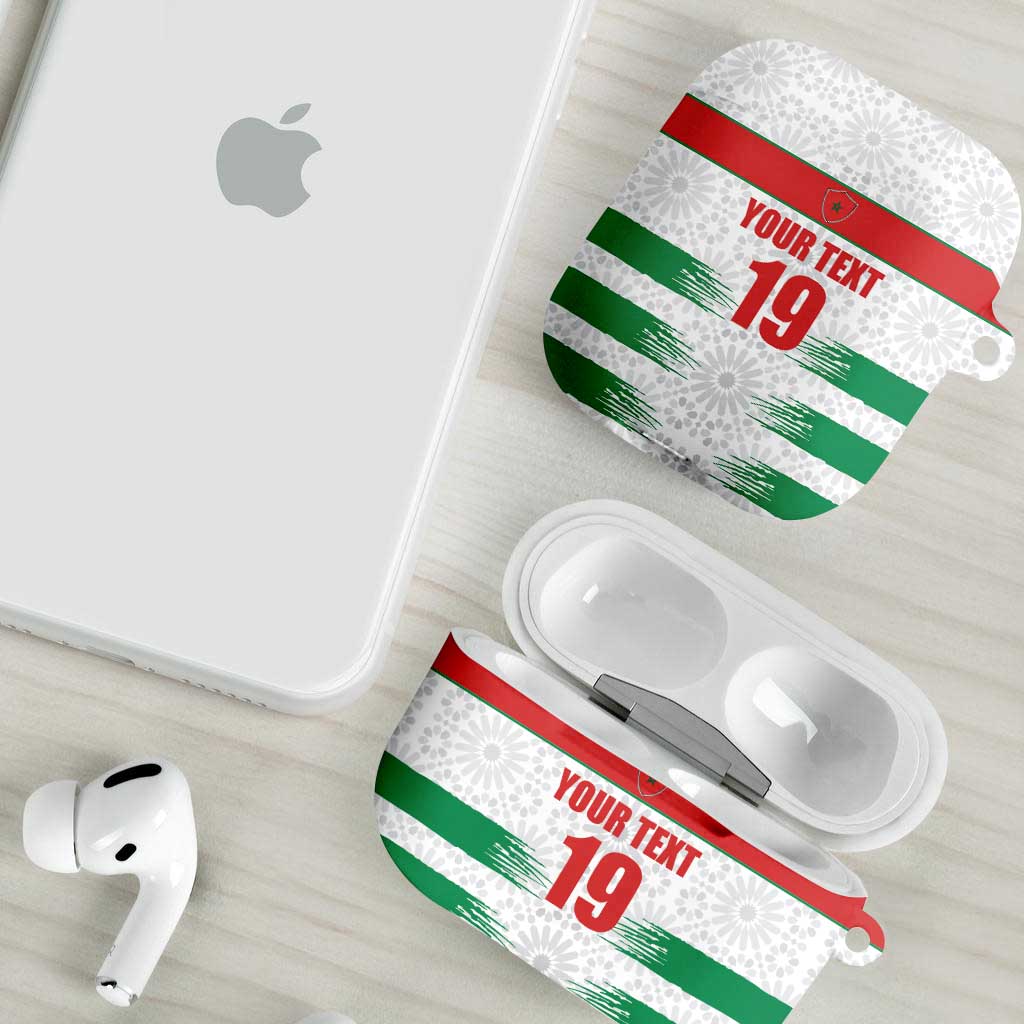 Custom Morocco Football AirPods Case Road To Football Glory - Wonder Print Shop