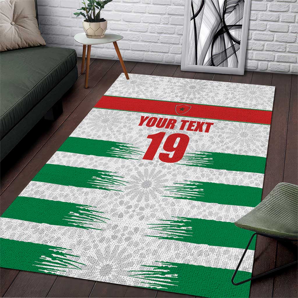 Custom Morocco Football Area Rug Road To Football Glory - Wonder Print Shop