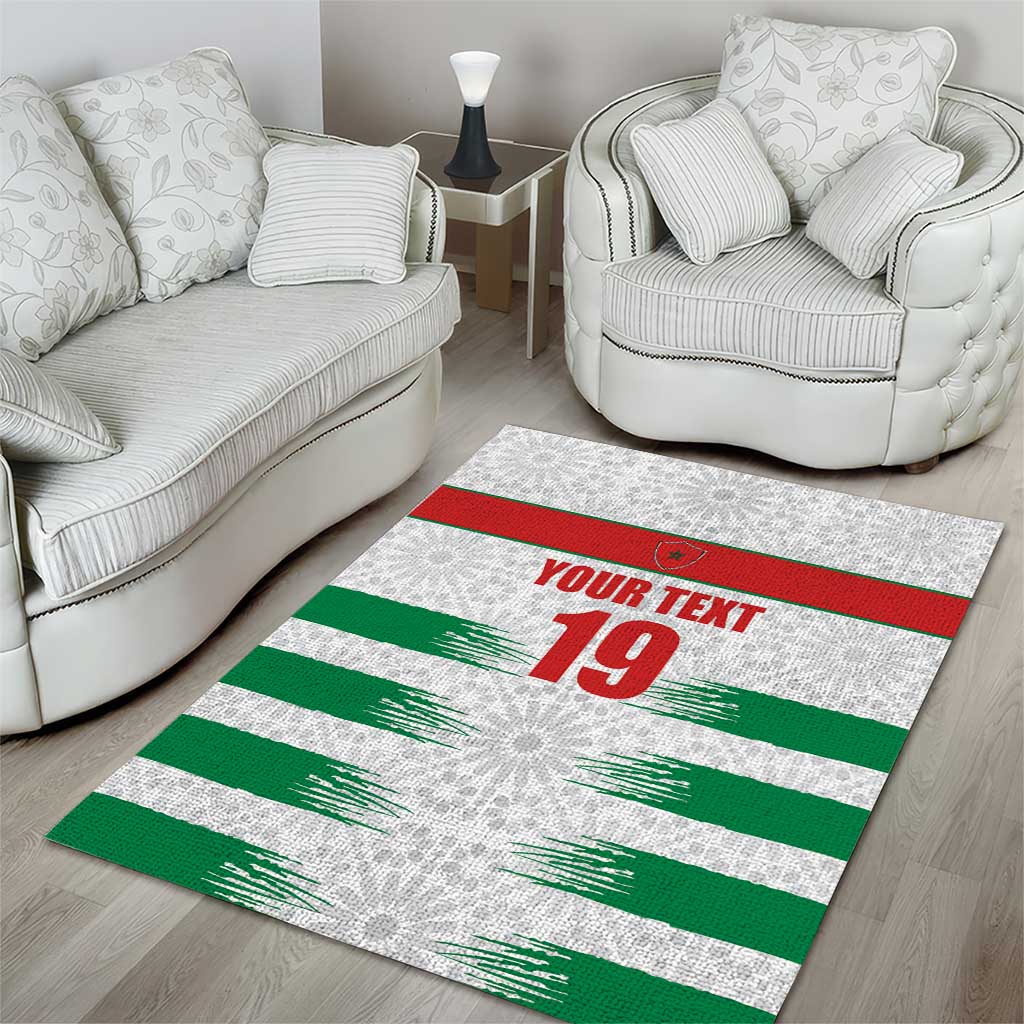 Custom Morocco Football Area Rug Road To Football Glory - Wonder Print Shop