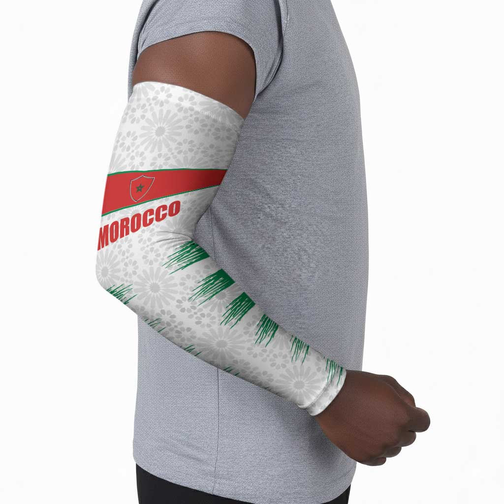 Custom Morocco Football Arm Sleeves Road To Football Glory - Wonder Print Shop