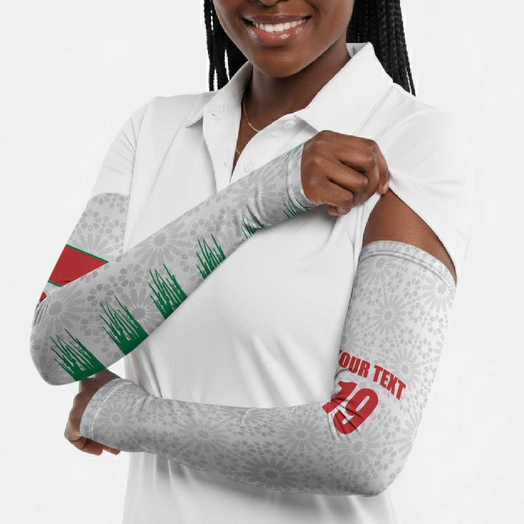 Custom Morocco Football Arm Sleeves Road To Football Glory - Wonder Print Shop