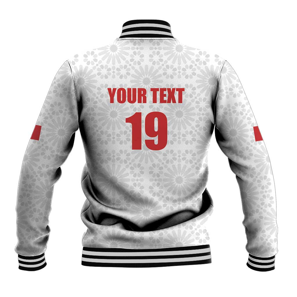 Custom Morocco Football Baseball Jacket Road To Football Glory - Wonder Print Shop