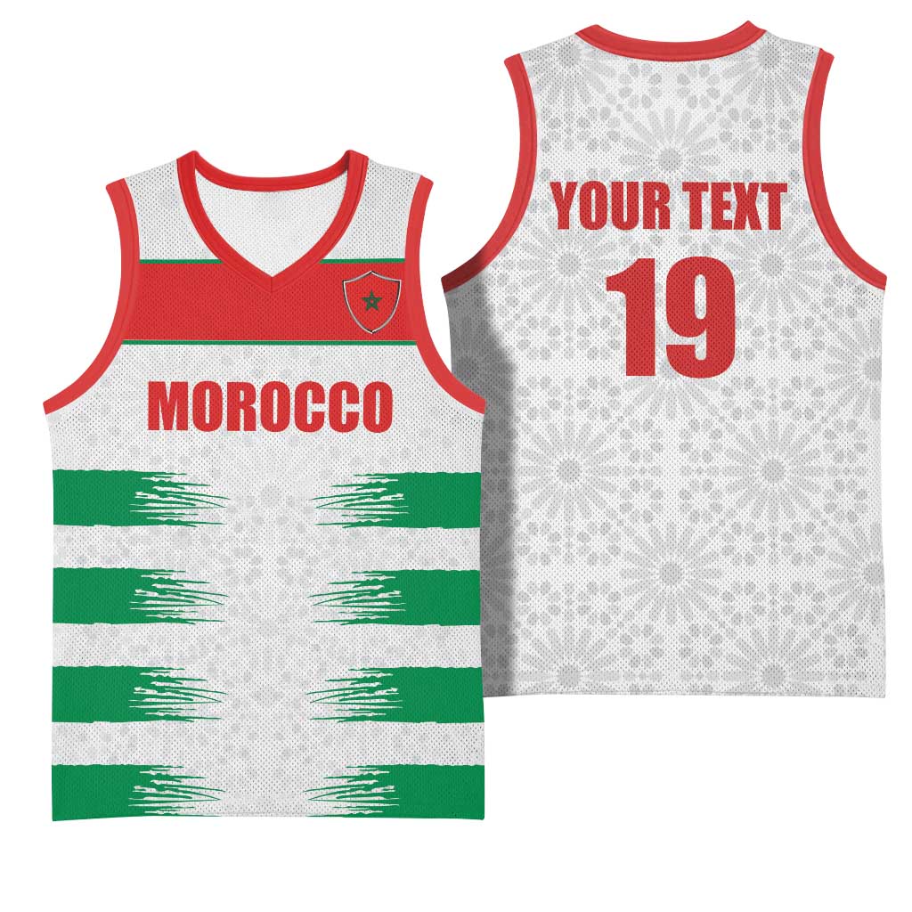 Custom Morocco Football Basketball Jersey Road To Football Glory - Wonder Print Shop