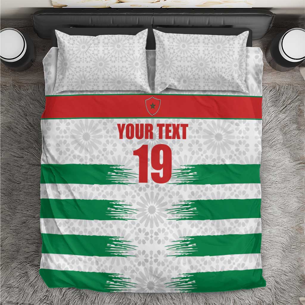 Custom Morocco Football Bedding Set Road To Football Glory - Wonder Print Shop