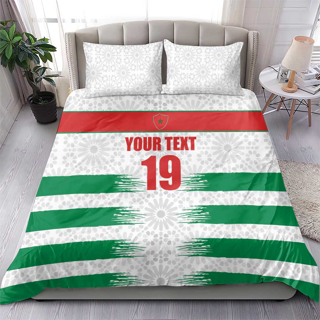 Custom Morocco Football Bedding Set Road To Football Glory - Wonder Print Shop