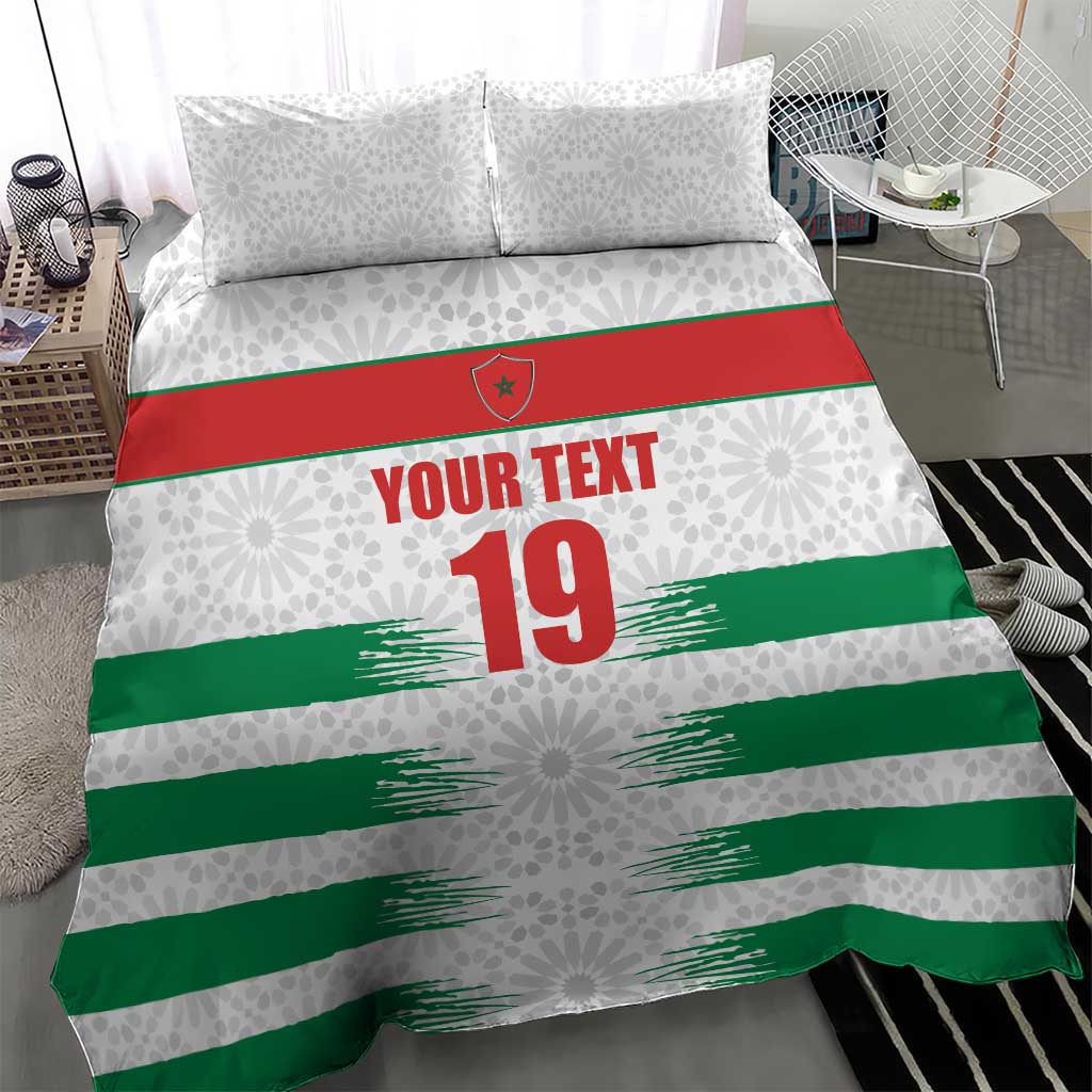 Custom Morocco Football Bedding Set Road To Football Glory - Wonder Print Shop