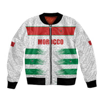 Custom Morocco Football Bomber Jacket Road To Football Glory - Wonder Print Shop