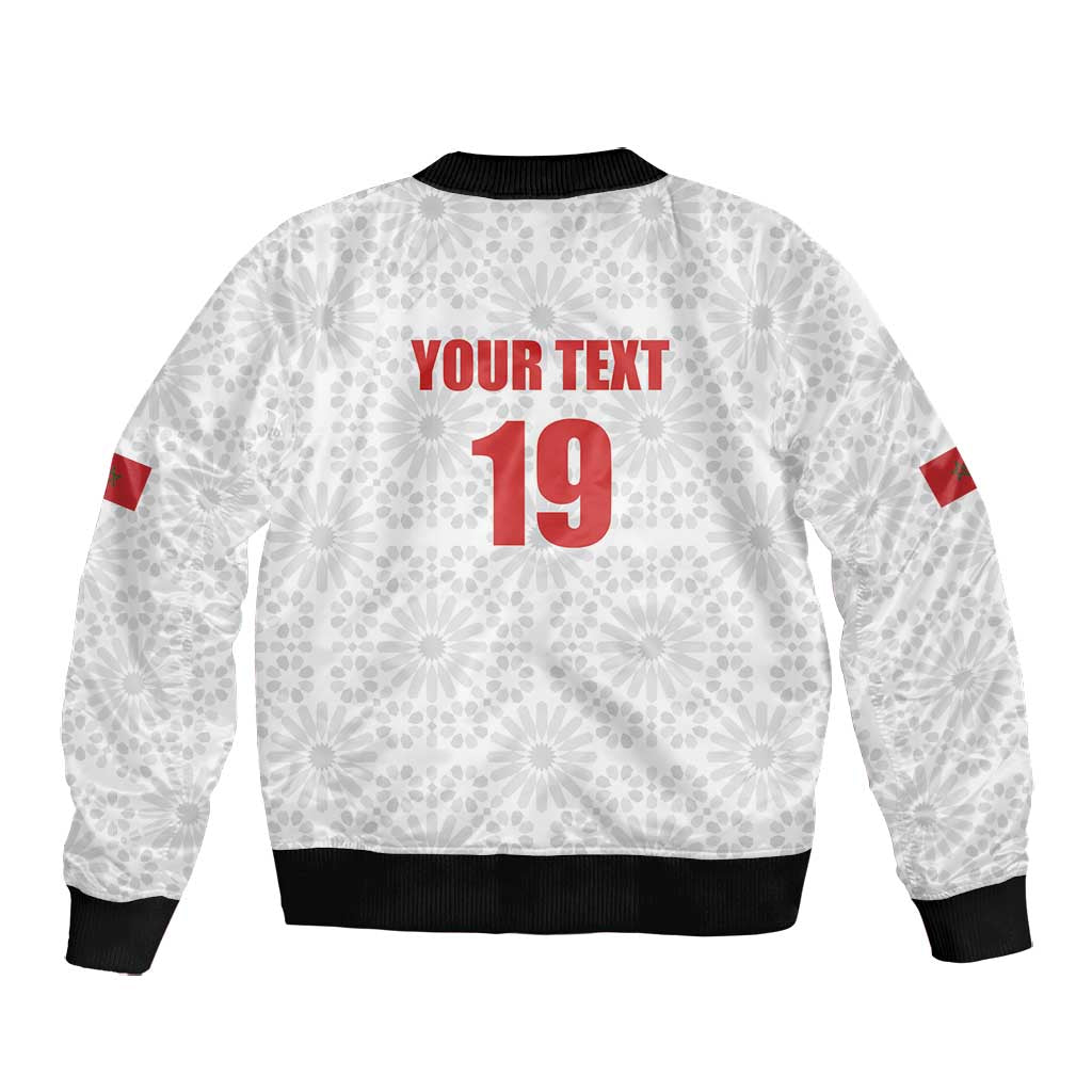 Custom Morocco Football Bomber Jacket Road To Football Glory - Wonder Print Shop