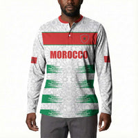 Custom Morocco Football Button Sweatshirt Road To Football Glory