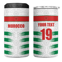 Custom Morocco Football 4 in 1 Can Cooler Tumbler Road To Football Glory - Wonder Print Shop