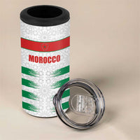 Custom Morocco Football 4 in 1 Can Cooler Tumbler Road To Football Glory - Wonder Print Shop