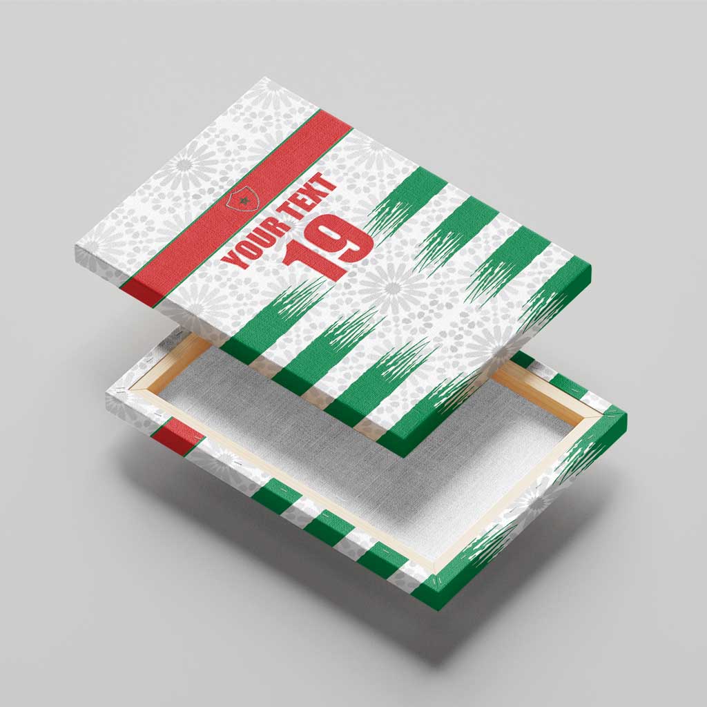 Custom Morocco Football Canvas Wall Art Road To Football Glory - Wonder Print Shop