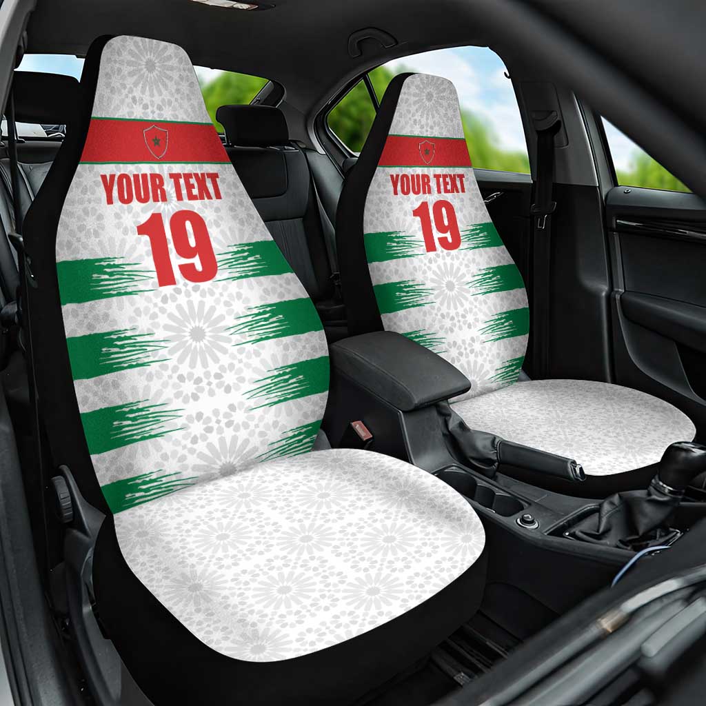 Custom Morocco Football Car Seat Cover Road To Football Glory - Wonder Print Shop