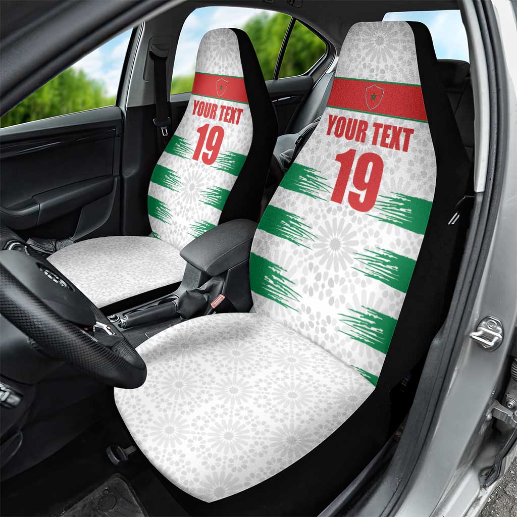 Custom Morocco Football Car Seat Cover Road To Football Glory - Wonder Print Shop