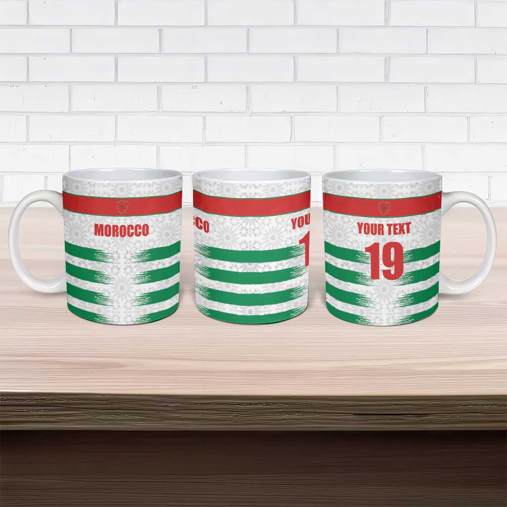 Custom Morocco Football Ceramic Mug Road To Football Glory - Wonder Print Shop