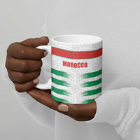 Custom Morocco Football Ceramic Mug Road To Football Glory - Wonder Print Shop