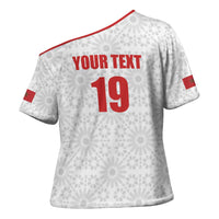 Custom Morocco Football Cross Shoulder Shirt Road To Football Glory - Wonder Print Shop