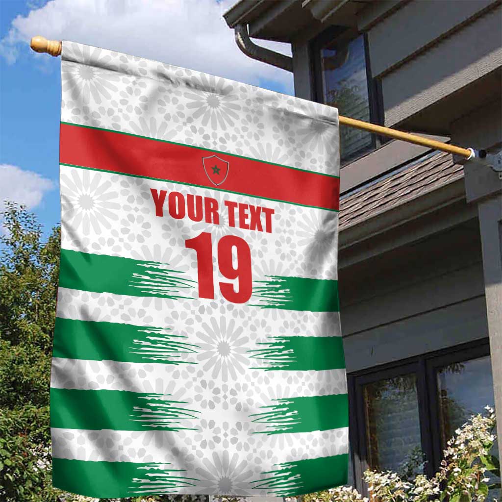 Custom Morocco Football Garden Flag Road To Football Glory - Wonder Print Shop