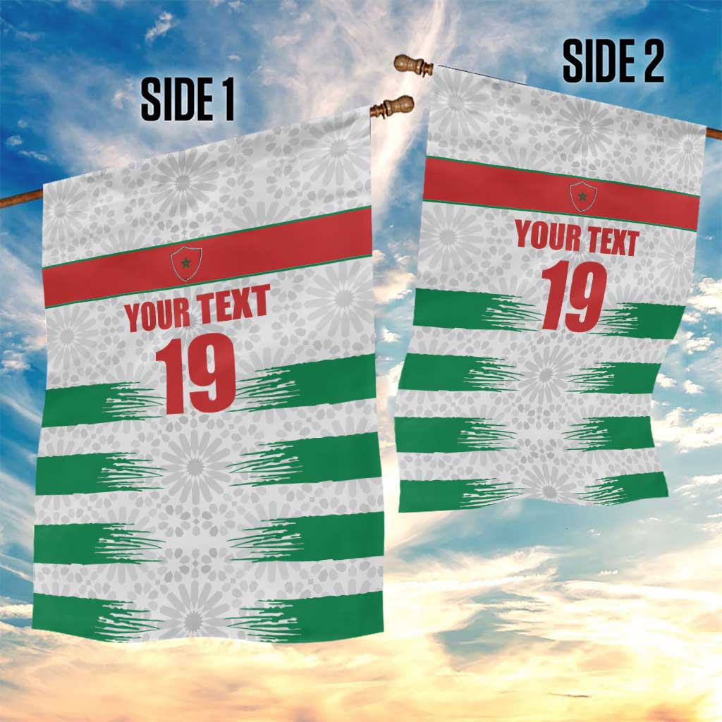 Custom Morocco Football Garden Flag Road To Football Glory - Wonder Print Shop