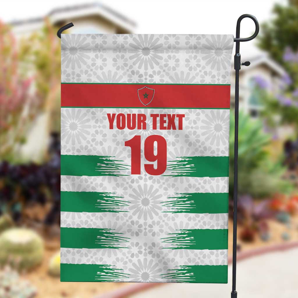 Custom Morocco Football Garden Flag Road To Football Glory - Wonder Print Shop