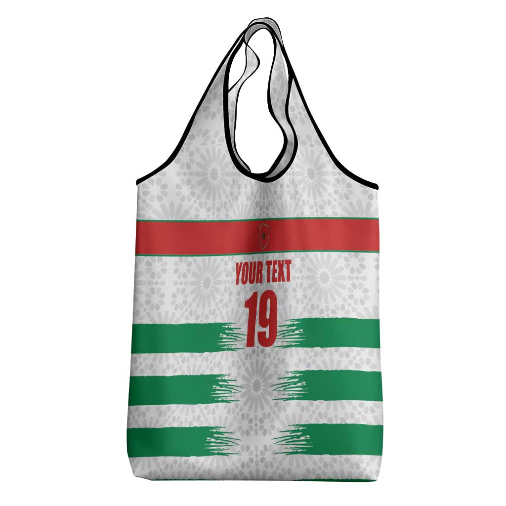 Custom Morocco Football Grocery Bag Road To Football Glory - Wonder Print Shop
