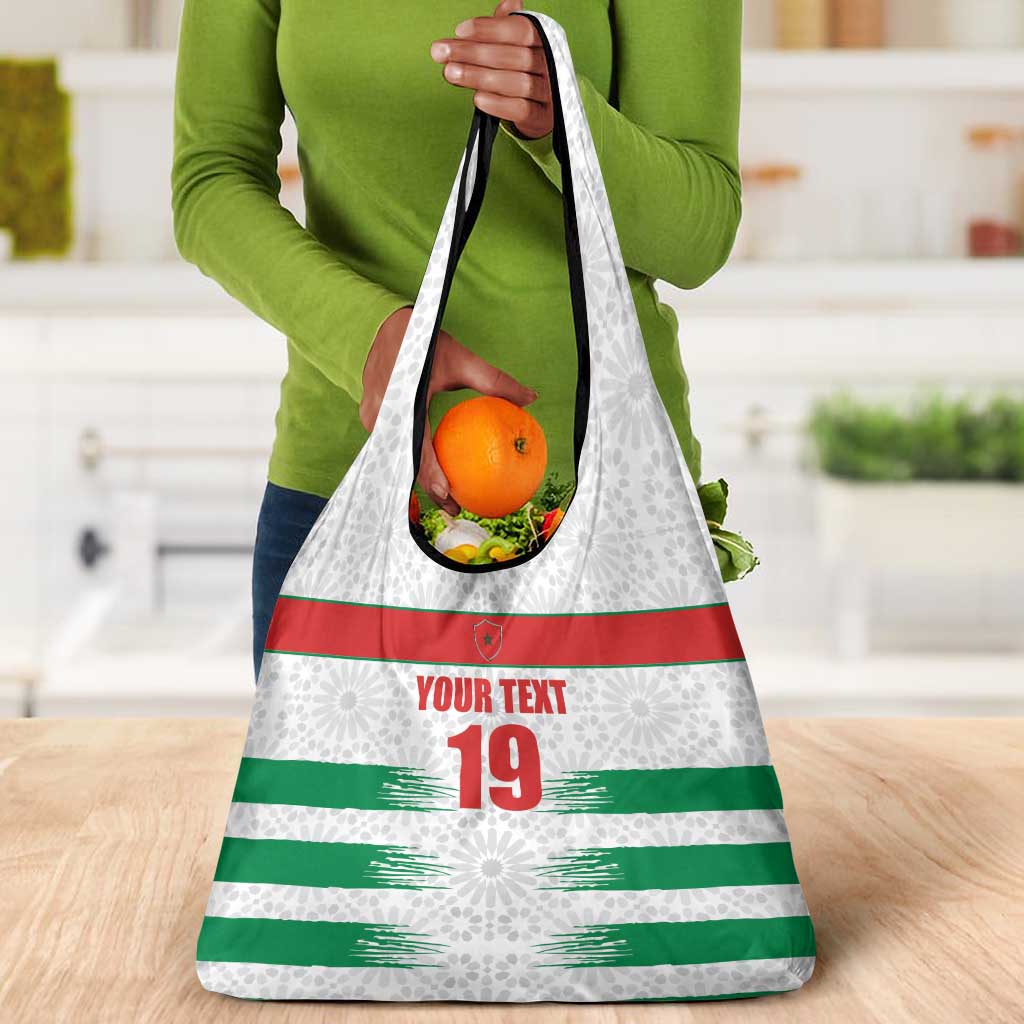 Custom Morocco Football Grocery Bag Road To Football Glory - Wonder Print Shop