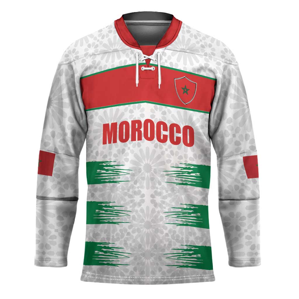 Custom Morocco Football Hockey Jersey Road To Football Glory - Wonder Print Shop