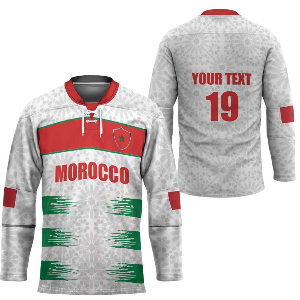 Custom Morocco Football Hockey Jersey Road To Football Glory - Wonder Print Shop