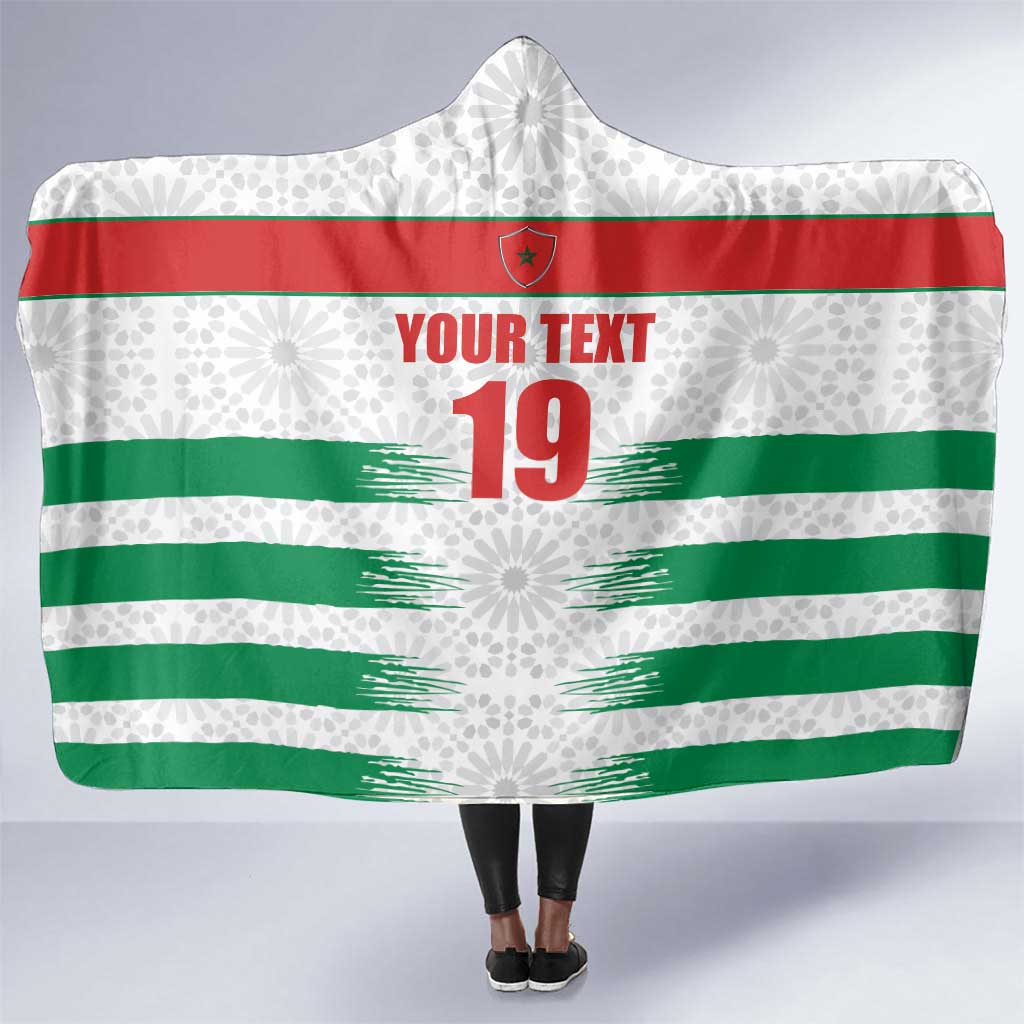 Custom Morocco Football Hooded Blanket Road To Football Glory - Wonder Print Shop
