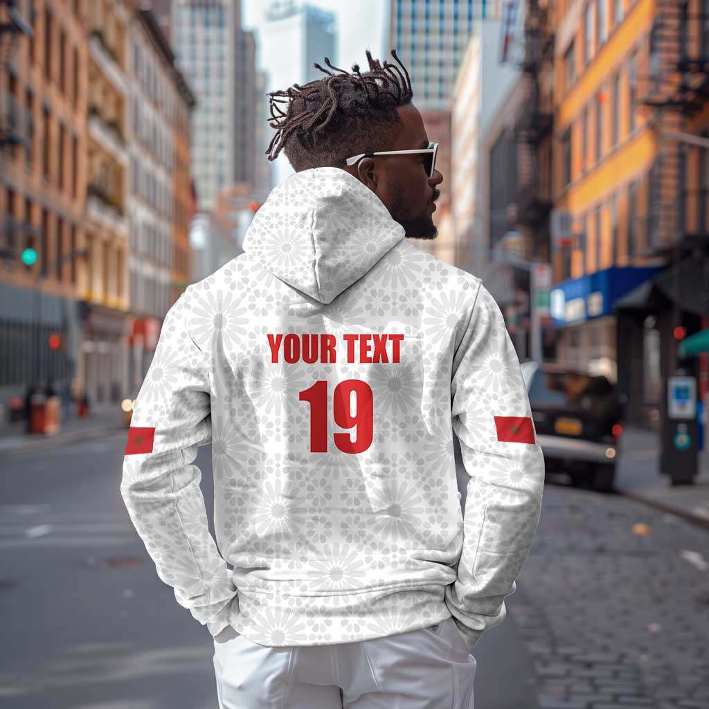 Custom Morocco Football Hoodie Road To Football Glory - Wonder Print Shop